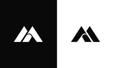 Alphabet letters Initials Monogram logo MA, AM, M and A
 - obrazy, fototapety, plakaty