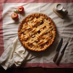 アップルパイのイラスト