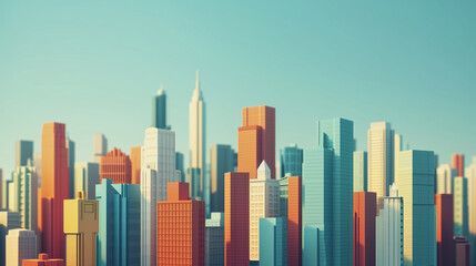 illustrated city skyline