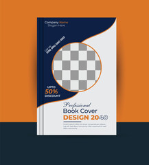 Vector creative report business book cover design and modern company profile brochure cover template
