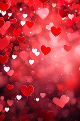 red hearts background