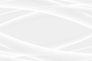 Modern White Wave Lines Pattern Abstract Background. Modern Banner. Wallpaper. Vector Illustration. Frame