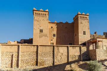 Kalaat MGouna, Morocco. River area at MGoun Valley the Valley of the roses.