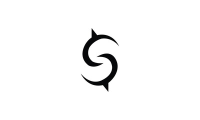 S Abstract initial monogram letter alphabet logo design