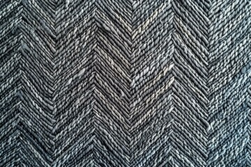 Close-up Textured Herringbone Fabric Pattern, Design Background