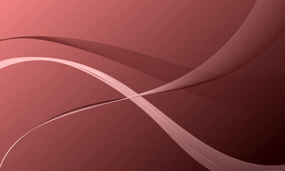 pink soft lines wave curves with smooth gradient abstract background