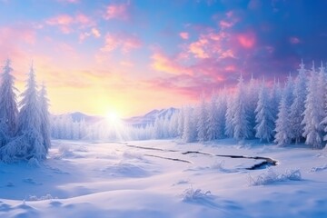 Beautiful winter landscape