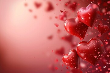 Valentine's Day hearts background