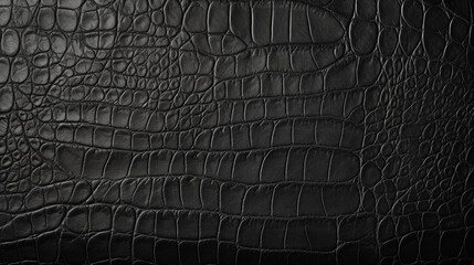 Old black genuine leather texture background. Empty luxury classic textures for decoration, generative AI