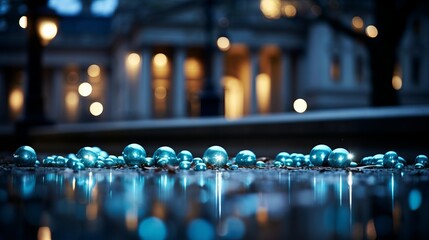 Elegant blurred bokeh effect with intricate financial patterns and graceful banking industry motifs