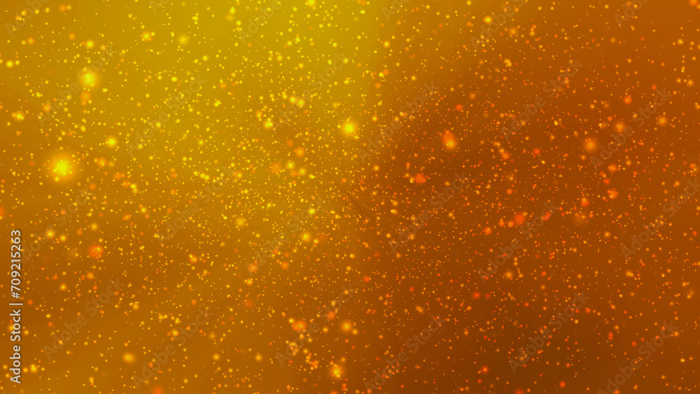Poster bokeh ring orange-yellow color abstract background. abstract illustration with colorful circle shape