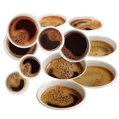 Various cups of coffee