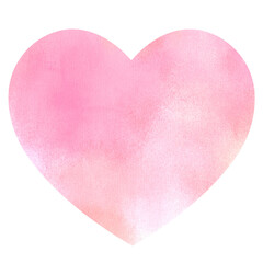 pink heart watercolor