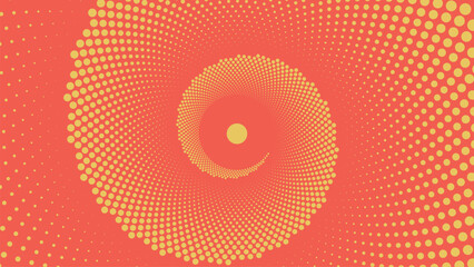 Abstract retro color spiral vortex spinning round background.