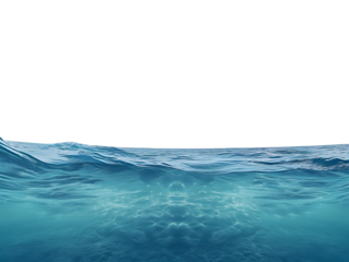 Underwater on transparent background