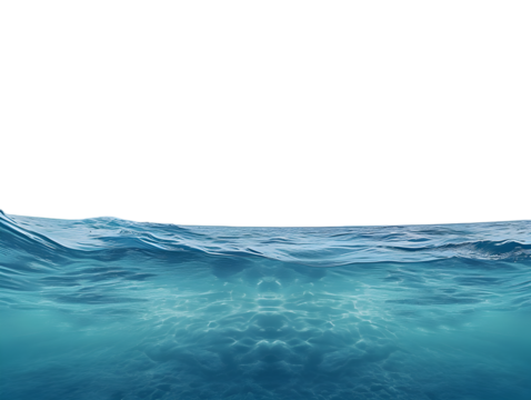 Underwater on transparent background