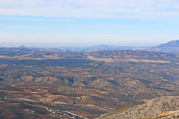 Mountains above Loja in Spain