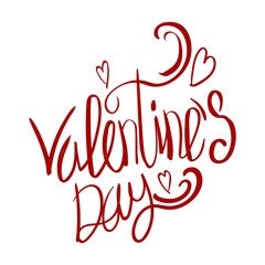 happy valentines day typography