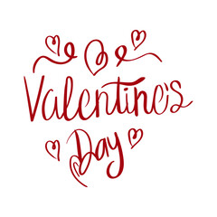 happy valentines day typography