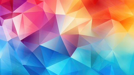 Geometric Prism: Colorful Overlapping Geometric Shapes, Spectrum of Pastels to Vibrant Hues, Translucent Layered 3D Effect