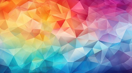 Obraz premium Geometric Prism: Colorful Overlapping Geometric Shapes, Spectrum of Pastels to Vibrant Hues, Translucent Layered 3D Effect