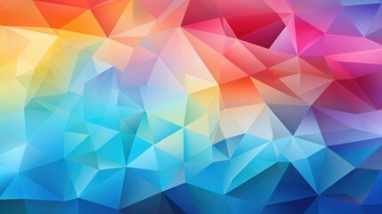Obraz premium Geometric Prism: Colorful Overlapping Geometric Shapes, Spectrum of Pastels to Vibrant Hues, Translucent Layered 3D Effect