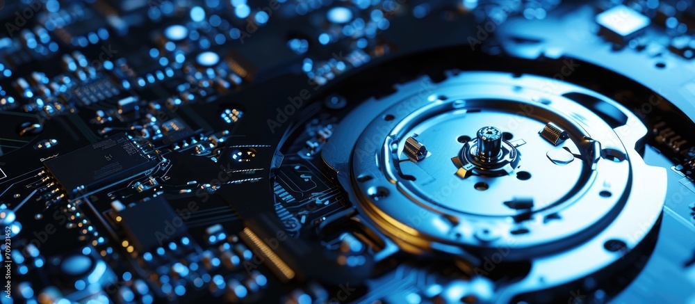 Aufkleber computer hard disk lock / data security breach
