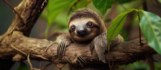 Naklejka premium Infant sloth