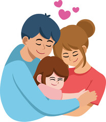 Hand drawn valentines day illustration