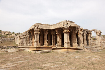 India ruins of Hampi on a sunny winter day