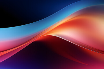 Sleek Gradient Flow for Desktop Wallpaper Sleek and smooth gradient flow of colors, forming an abstract luxury background for desktops and  screens. Transparent PNG.  Generative AI,