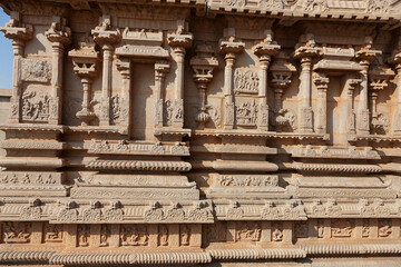 Fototapeta na wymiar India ruins of Hampi on a sunny winter day