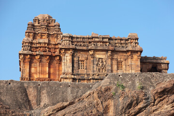 India temples of Badami on a sunny winter day