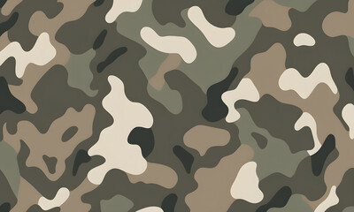 High Key Camouflage Pattern Military Colors Vector Style Camo Background Graphic Army Wall Art Design