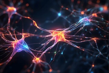 Luminous Neural Network: Glowing Neurons and Connections,