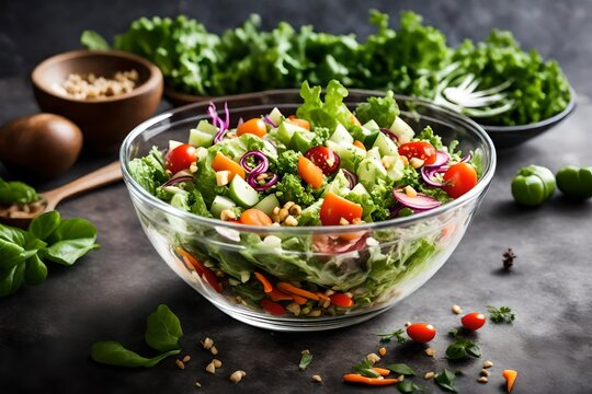 salad with vegetables
