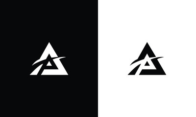 AP PA abstract vector logo monogram template - obrazy, fototapety, plakaty