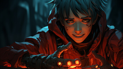 scary halloween vampire