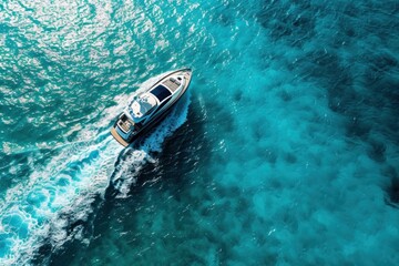 motor boat in the sea