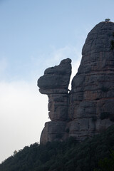 rock and sky, hike in Montserrat