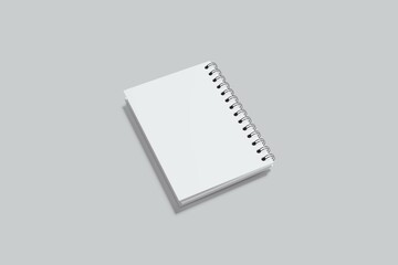 Note Book Realistic notebook mockup, notepad with blank cover and spread for your design 