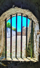 Fort Charlotte prison bars, Kingstown, Saint Vincent and the Grenadines