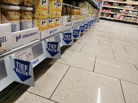 Tiefpreis im Supermarkt bei Rewe mit Ja Eigenmarke