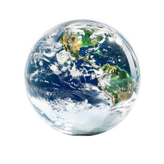 glass globe on a transparent background, PNG is easy to use to decorate your project.