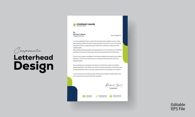 Modern medical Letterhead design template