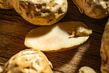 Peanuts macro close up healthy concept background