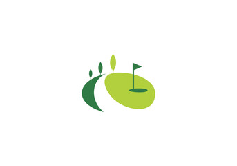 golf sport logo design symbol template