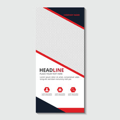 Modern business rullup design template