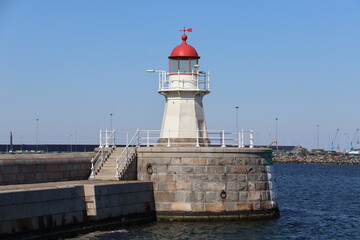 Little lighthouse in Malmö, Sweden