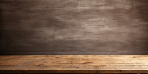 Naklejka na ściany i meble Vintage wooden table on blank surface.